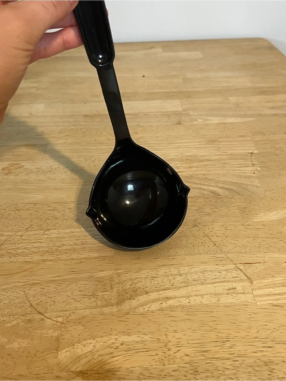 Vintage Ekco Nylon Ladle Soup Black Double Pour Spout Plastic Dishwasher Safe